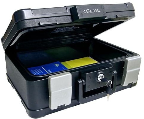Cathedral Products DSBA4 UL Certified Lockable A4 Fire & Waterproof Security Chest