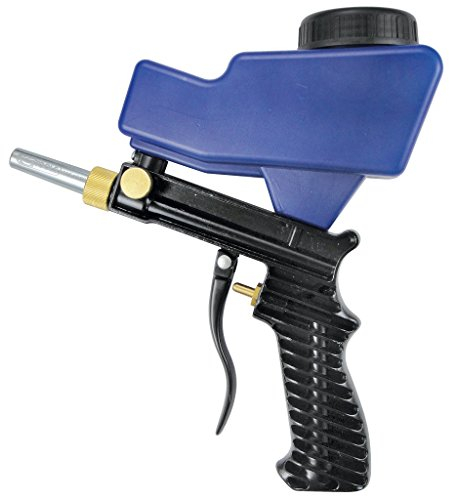 KS Tools Sandstrahlpistole Druckluft 515.1909 260mm I Druckluft Sandstrahlgerät mit integriertem ABS-Vorratsbehälter 600 cm³ I Für Strahlgutkörnung 46 - 100