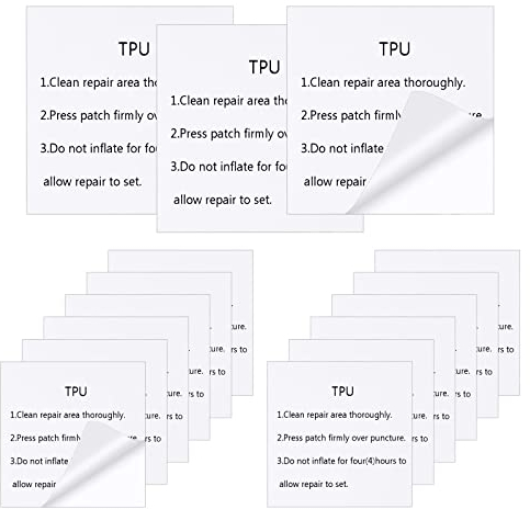 flintronic 15 Stück Reparatur Patch Tape，Wasserdicht Reparatur Pool Transparentes Flicken TPU für Pool Zelte Schlauchboot Schwimmring Luftmatratze Hüpfburg Sonnenschirm