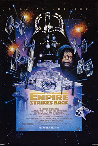 80s Classic Retro Vintage Movie Film Posters Poster Prints Wall Art Pictures (Star Wars Empire Strikes Back, A4 Poster)