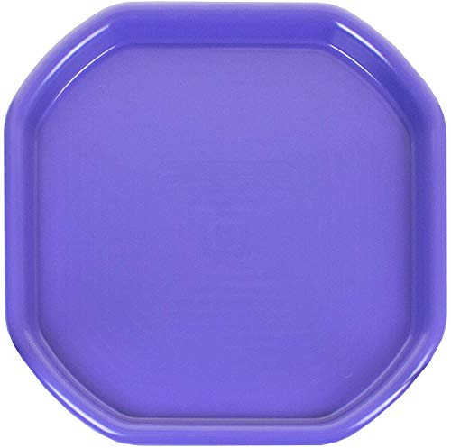 CHPL Fun Play Sand Pit Tray Plastic Small Mixing Tray 70cm x 70cm Assorted Tuff Tray Messy Activities For Cement Mortar and Sand Plastering - (Set Of 1, Purple)