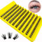 Lot de 160 extensions de cils individuels, pour cils individuels à la maison (C-curl, 11-13 mm Mix-MS)