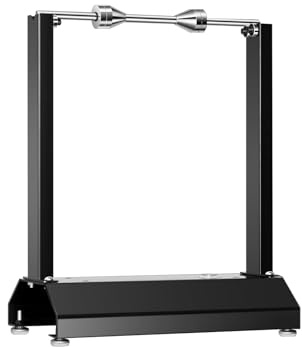Mkienhy Equilibrador de neumáticos, soporte de equilibrio de ruedas con conos de centrado ajustables, equilibrador portátil de neumáticos de hasta 40 cm para motocicleta, etc.