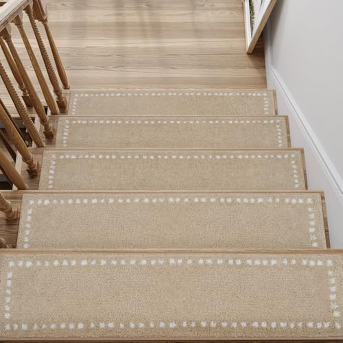 SIXHOME Autoadhesiva Antideslizante para Escaleras Antideslizante Escaleras Antideslizante Alfombra Alfombrilla para Ancianos Niños Y Mascotas 20 * 76cm 15 pcs Marrón