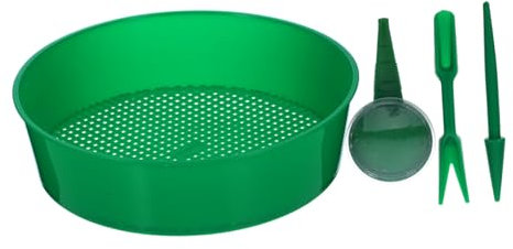 DIKACA 1 Set Di Strumenti Per La Vagliatura Del Terreno Setaccio Per Setaccio Per Setaccio Per Sabbia Setaccio Per Sabbia Setaccio Per Terreno