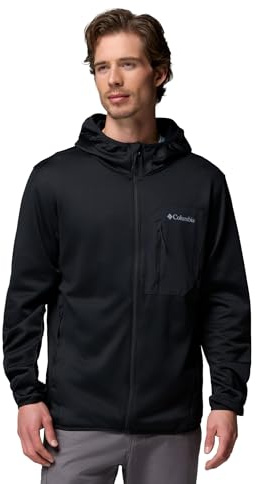 Columbia Tall Heights Hooded Grid Fleece Full Zip, Chaqueta De Forro Polar Con Cremallera para Hombre