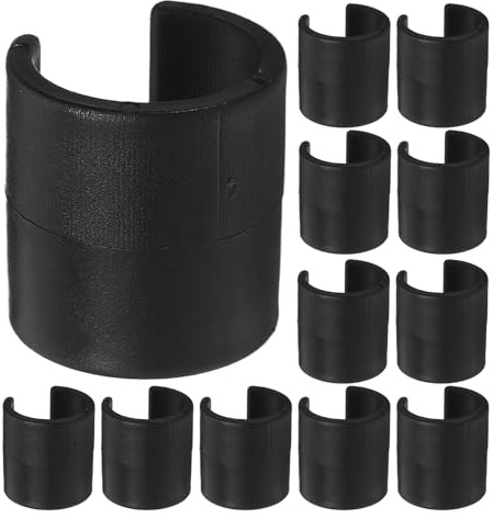 TOYANDONA 25 Abrazaderas de ABS para Postes de Bandera de Esquina de Fútbol Clips Conectores para Marcadores de Entrenamiento Accesorios Ligeros Resistentes para Entrenamiento y