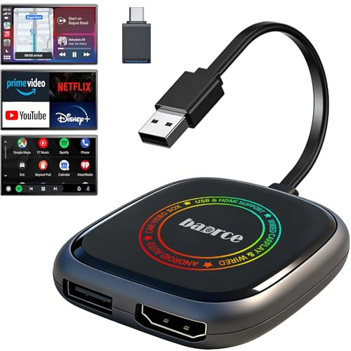 Magic Box 3.0 Max 2026 Upgrade - 32G Car Streaming Device with Netflix, YouTube, Prime Video, Wireless Apple CarPlay & Android Auto Adapter, Support HDMI Output & USB Drive, for OEM Wired CarPlay Cars