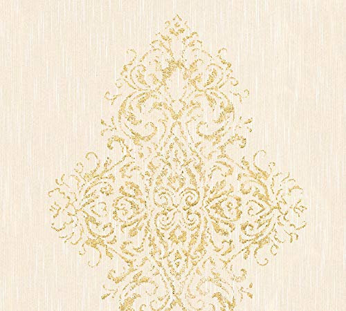 Architects Paper Papier Peint Beige, Métallique - 10,05m x 0,53m - Fabriqué en Allemagne