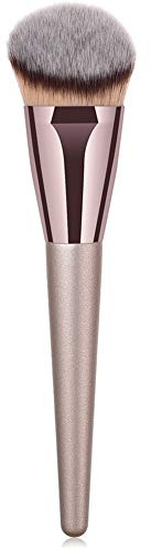 Foundation Brush Make Up Brush Petal-Shaped Loose Powder Foundation Brush Multifunctional Face Brush with Storage Case for Blending Liquid Cream Powder Cosmetics Makeup Tool (Rose Purple)