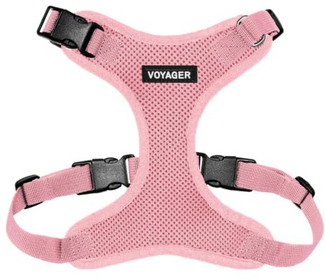 Voyager Step-in Lock Dog Harness - Pink, Small