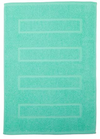 Hometex Premium Textiles Badvorleger Badematte 50x70 cm | Mint | 100% Baumwolle Frottier | ÖKO-TEX Standard - Made IN EU | Extra Dicke Qualität 700 g/m²