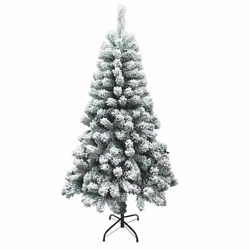 New Sestriere Santa's House - Árbol de Navidad nevado, 650 Ramas, 180 cm de Altura