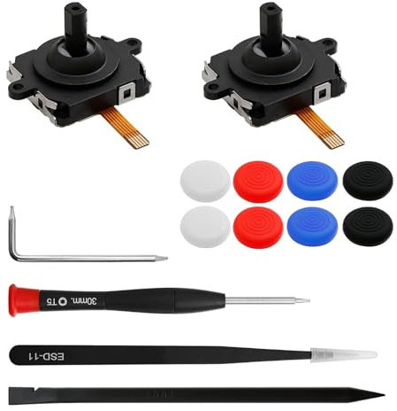 DEFIYEAR 2 piezas para controlador Oculus Quest 2 – Kit de repuesto de silicona para controles Oculus Quest 2, juego de reparación de joystick analógico para tapas de joystick y herramientas de