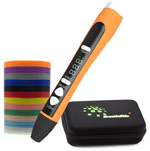 3D Stift neues Design 12 Farben PLA Filament. 3D Druck Stift mit LCD Bildschirm, für Kinder und Erwachsene.