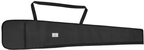 DEEMEED Funda para carabina 114 cm – Bolsa Impermeable para Rifle o carabina de Aire – Color Negro – Estuche de Transporte Resistente con Correa y Bolsillo Lateral