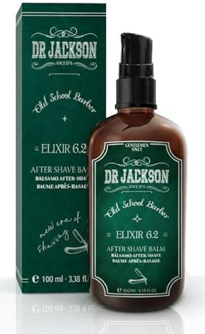 DR. JACKSON Bálsamo After Shave Hombre Antidot 6.2 - Aftershave hombre Sin Alcohol, Calma la Irritación, Hidrata y Refresca - Crema Despues del Afeitado con Aloe Vera, Pantenol y Vitamina E. 100 ml