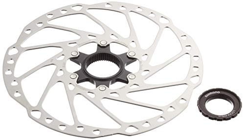 SHIMANO Unisex - Adulto E-SMRT64LEC Disco Freno Argento Diametro 203mm