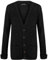 Purple Hanger Women's Long Sleeve Cable Knit Chunky Cardigan (Black, 20-22)