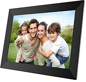 GHJA WiFi Digital Picture Frame 9 Inch IPS Touch Screen HD Display, Auto-Rotate, Free Unlimited Storage Easy Setup to Share Photos & Videos, Wall Mountable Smart Cloud Digital Photo Frame