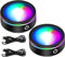 EEEKit 2 Stück Led Lichtsockel, Runder Leuchtsockel Kristallglas Display Basis Stander, 6 Beleuchtung Farben LED Show Stand für Kristall Glas Kunst