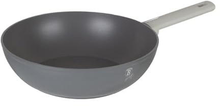 Berlinger Haus Wokpfanne, 28 cm, einfache Reinigung, Mineralia Antihaftbeschichtung, natürliche Mineralien, Thermo-Signal™, sicheres Kochgeschirr, gesundes Kochen, Pommes Frites