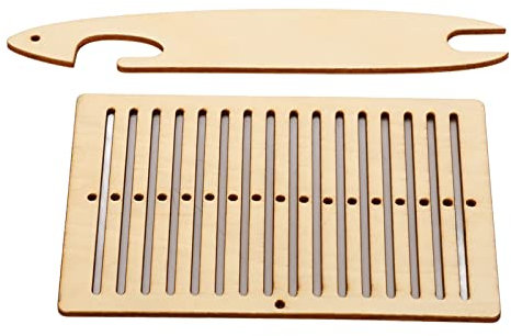 LIZEALUCKY Gürtelwebstuhl Set, Webstuhl Set, Holzgürtelwebstuhl, Webschiffchen, Werkzeuge, Kunsthandwerk für Armband, Tasche, Gürtel, Kameragurt