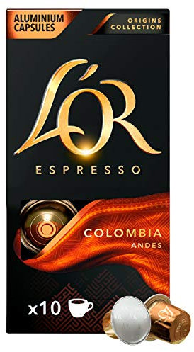 L'OR Origins Colombia Coffee Pods (Pack of 20, Total 200 Coffee Capsules)
