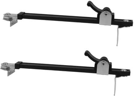 HOMSFOU 2 Piezas Refuerzo Viento Ventanas De Aleación De Aluminio Soportes Telescópicos para Ventanas Abatibles Herrajes De Seguridad Cierres De Seguridad para Uso Exteriores