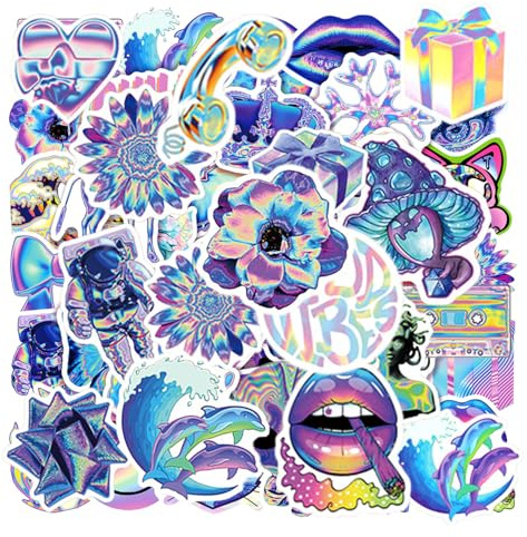 SGSCFG 50 Adesivi di Graffiti Colorati, Adesivi Creativi E Personalizzati, Adesivi Impermeabili Che Possono Decorare Valigie, Skateboard E Notebook.