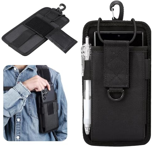Fixation pour sac à dos, support pour téléphone portable, clip de ceinture, étui de ceinture pour téléphone portable, compatible avec iPhone 16, 15, 14, 13, 12 Pro Max, sac de transport pour Samsung