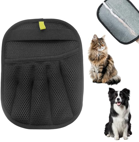 2 Piezas Manopla Quita Pelos Mascota,Guante Quitapelos Mascotas, Electroestático de Guante Pelo para Gato y Perro con Alta Succión, Limpia Sofás,Coches,Ropa y Alfombras,Reutilizable y Fácil de Limpiar