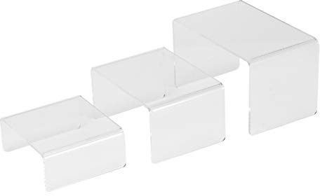 Omabeta Set di Supporti Rialzati per Esposizione di Figure Giocattolo per Bambole in Acrilico Trasparente per L'organizzazione di Gioielli, Decorazioni per la Casa per Collezionisti di Giocattoli Ed
