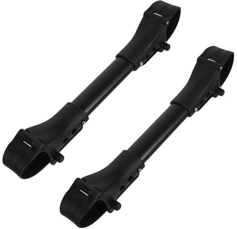 IWOWHERO Conectores para 2 Piezas Resistentes al Óxido de Aluminio Negro para Unir Cochecitos de Ñiño Carrito Gemelos en Uso Exterior