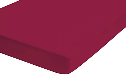 biberna 0077641 Spannbetttuch Topper Jersey-Elastic (Topperhöhe 8-12 cm) 1x 180x200 cm > 200x220 cm sortiert