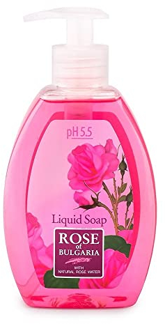 Biofresh Rose of Bulgaria Jabón Líquido Lavar a mano con agua de rosas natural, 300 ml