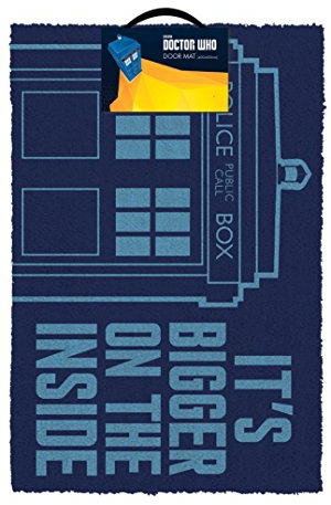 Doctor Who Fußmatte Tardis multicolor, bedruckt, aus Kokosfaser, Unterseite aus PVC.