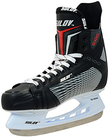SportTeam Uomo Q100 Pattini da Ghiaccio, Uomo, Q100, Nero