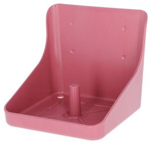 Kerbl Lecksteinhalter rose Kunststoff, eckig