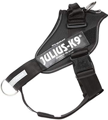 Julius-K9 16IDC-PBGHS-2 IDC Powergeschirr, Hundegeschirr mit Front Control Y-Gurt, Größe: XL/2, Schwarz