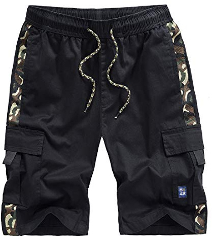 iCKER Mens Cargo Shorts Summer Elastic Multi Pocket Combat Work Shorts | Cotton,for leisure life,outdoor sports,walking,Straight leg