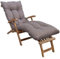 Bananair - Coussin Bain de Soleil Chaise Longue - Épais, Ultra Confortable, Design Matelassé - Fabriqué en France - Matelas Transat avec Scratchs, Facile à Installer (185x60x15 cm, Beige)