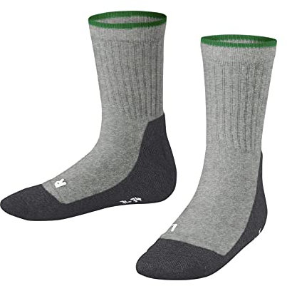FALKE Unisex Kinder Socken Active Everyday K So Funktionsmaterial dünn atmungsaktiv einfarbig 1 Paar, Grau Light Grey 3400, 31-34