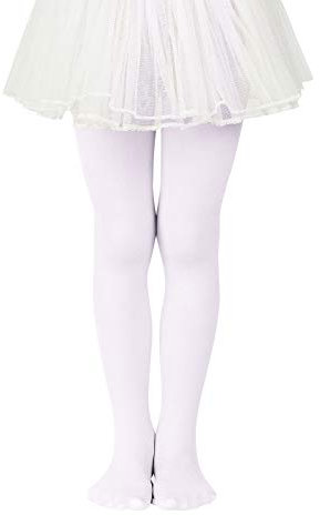 PONCEAU Ballettstrumpfhose Mädchen - Strumpfhose Kinder Ballett Superweich, Hochdehnbar & Anti-Rutsch für Tanz, Schule & Alltag