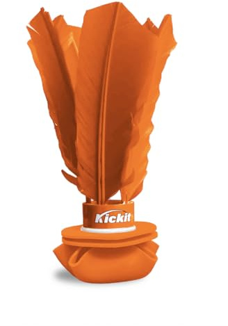 Kickit The Original Birdie Soccer Trainer | Play Outdoors, Indoors or Backyard, Beach or Tailgate, All Ages Fun & Travel Friendly (Orange)