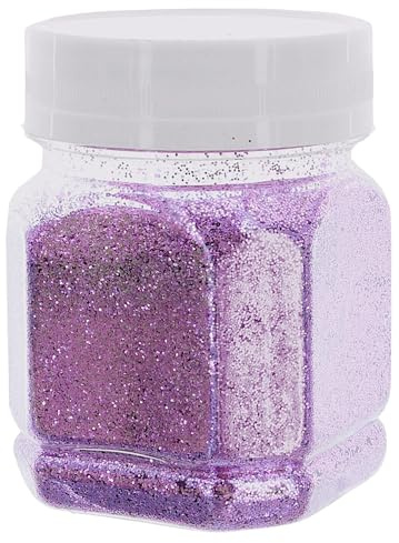 Glitterpulver som gnistrar, för hantverk och för att försköna vykort, högt reflekterande, färgglada glitter, för hantverk, väggdesign, dekorationer (rosa, 115 g)