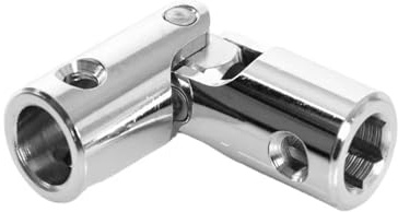 cyclingcolors cardan de volet roulant genouillère liaison manivelle tige acier nickelé, diamètre extérieur 16 mm forme carré 6 mm x carré 6 mm