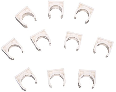 Iyalezirk Lot de 10 clips de fixation en PVC de 20 mm de diamètre pour tuyau d'eau