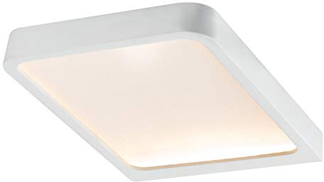 Paulmann 92032 éclairage de meubles LED luminaire en saillie Vane carré incl.1x6,7W éclair. placard Blanc dép. éclair. armoire Alu lampe cuisine 2700K