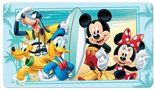 Disney Mickey Mouse Summer Fun Decorative Bath Mat, Blue